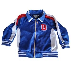 BKYS (Black Keys) "Fearless" Astronaut Leopard Track Jacket - Boys Size 5T